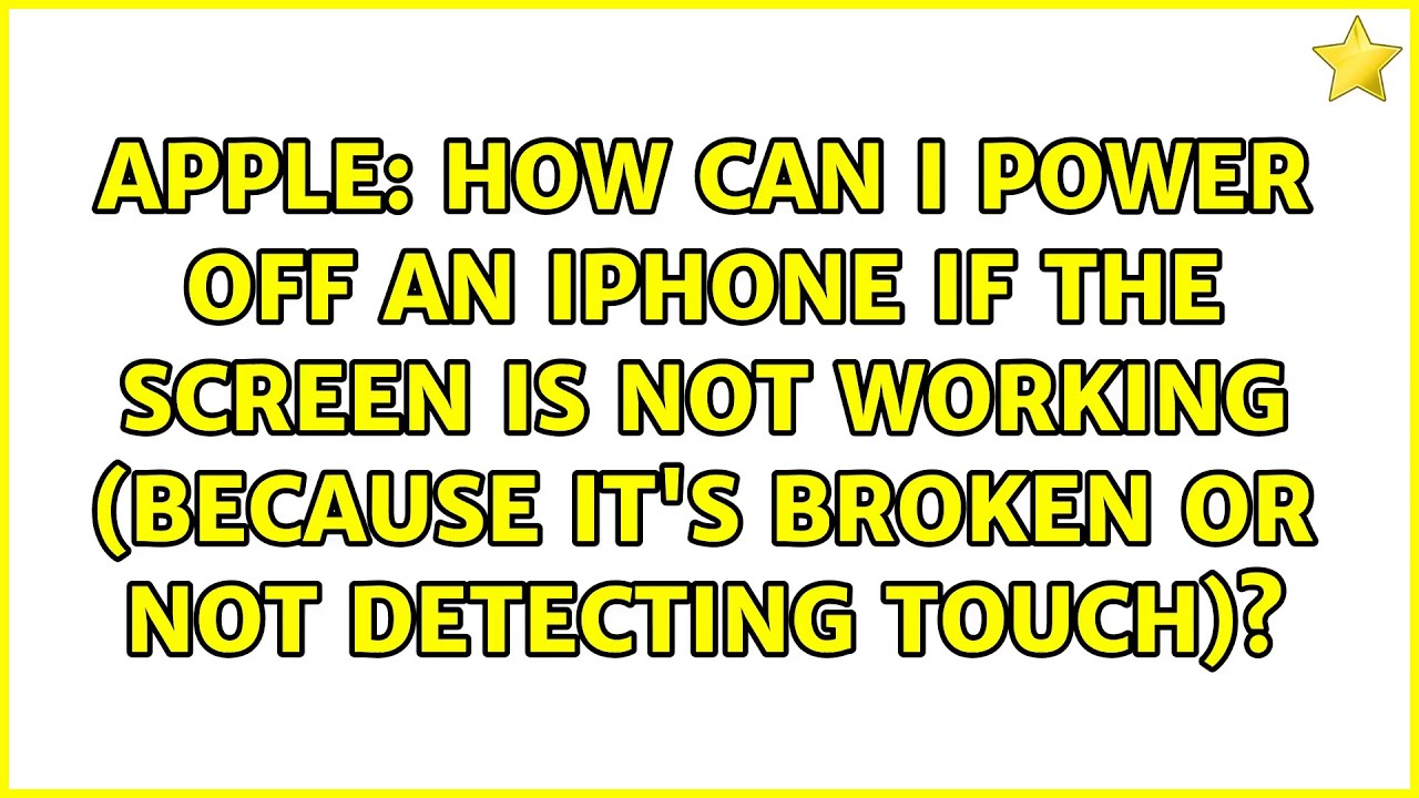 How can I power off an iPhone if the screen is not working (because it