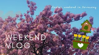 VLOG 53 | Enjoying a Spring Long-Weekend in Germany | Easter | Cooking, shopping, egg hunt &amp; flowers