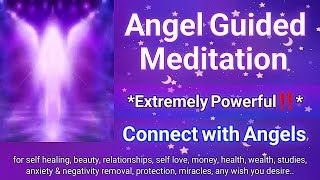 🧚🏻‍♀️ANGEL MEDITATION‼️for Self healing, Relationships, Health, Money, Beauty, Protection, Success..