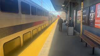 NJ Transit Northeast Corridor Semi Exp Train #7850 NY Timelaspe departure at Metuchen w/Multilevels