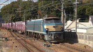 JR貨物　EF66 54牽引8090レ　＠山科　2011/11/24
