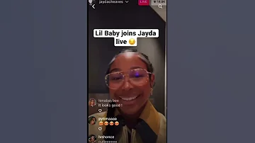 Lil baby joins Jayda live 😏#jaydacheaves #lilbaby #shorts #live