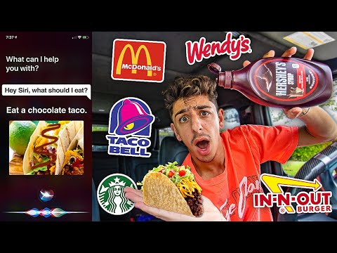 Letting SIRI Decide What I EAT For 24 HOURS!!