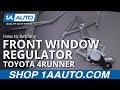How to Replace Window Regulator 2002-09 Toyota 4Runner
