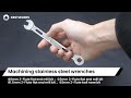 Machining stainless steel wrenches #cncmill #cncmachine