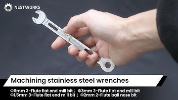Machining stainless steel wrenches #cncmill #cncmachine
