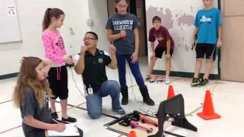 Dragster's Race Ana Lozoya at Oakwood Midd Sch.