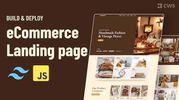 Create an AMAZING eCommerce Landing Page | TailwindCSS | JavaScript