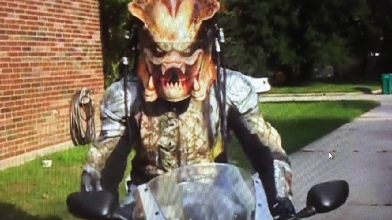 Predator Custom Motorcycle Helmet And Jacket YouTube
