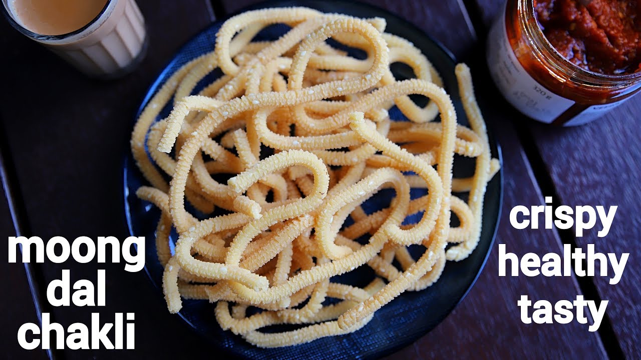 moong dal chakli recipe | moong dal murukku | मूंग दाल की इंस्टेंट चकली | pasi paruppu murukku | Hebbar | Hebbars Kitchen