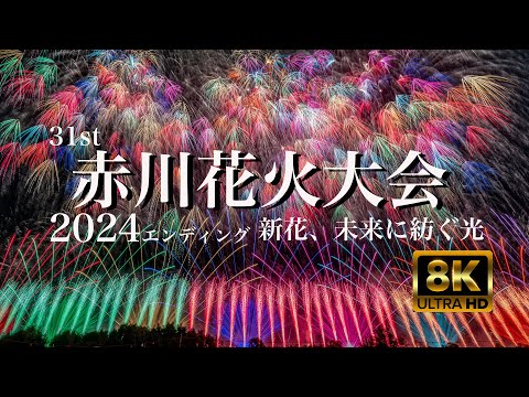 赤川花火大会 2024 エンディング 新花、未来に紡ぐ光 8K - YouTube