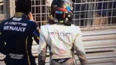 Heidfeld angrily confronts Prost