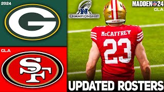 49ers vs. Packers | NFC Championship | 2024 - 2025 Updated Rosters | Madden 24 PS5 Simulation