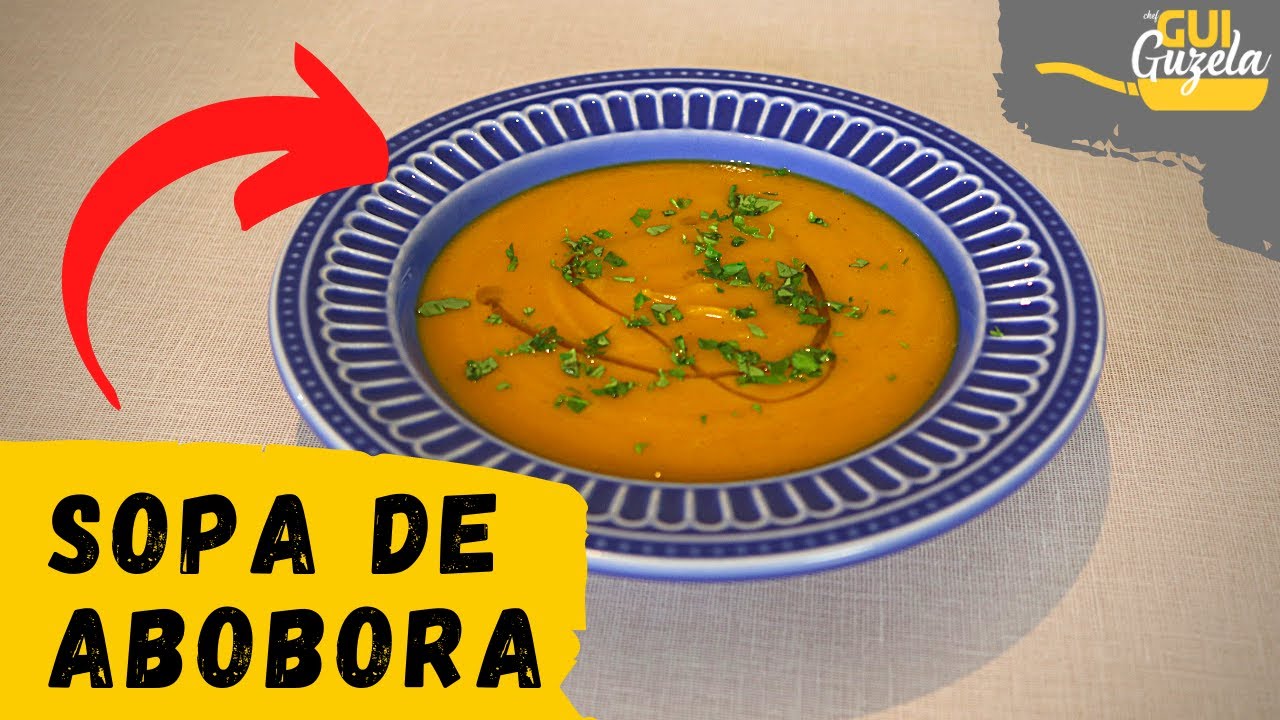 SOPA DE ABÓBORA é deliciosa e não suja quase nada de panela!