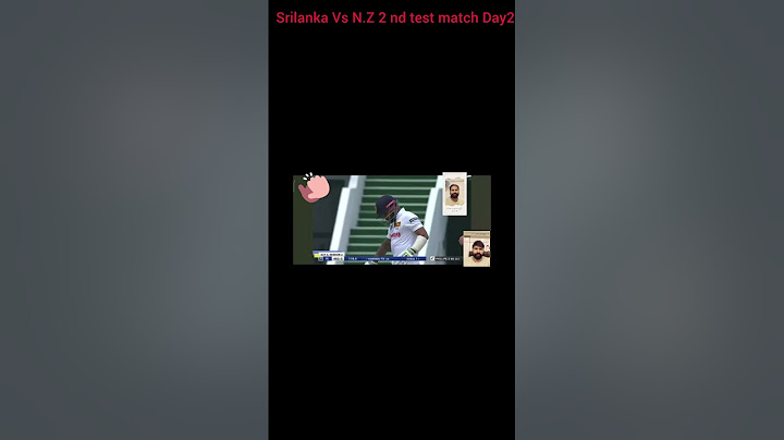 SRILANKA VS NEW ZEALAND 2nd TEST MATCH DAY 2