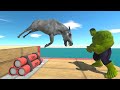 Jump Over Explosives - Animal Revolt Battle Simulator