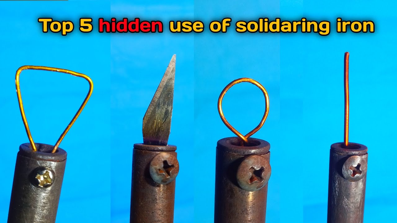 Top 5 hidden use of soldering iron Top 5 soldering iron hacks knife