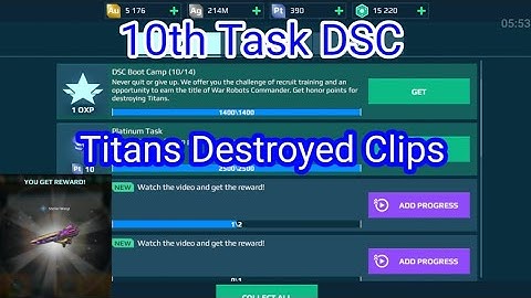 how to complete Task 10th DSC | Titans Slayer Collection War Robots