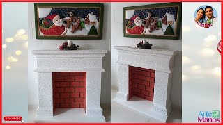 🔴How to Make a DECORATIVE FIREPLACE Step by Step ATM