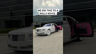 We Did This To A Rolls-Royce.. #rollsroyce #luxury #ghost #custom #transformation #shorts #cars