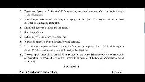 Ap Inter Second year 2022 -23(Half-Yearly)Exams Physics Question Paper 💯 Real  || Ap Inter 💯 2022-23