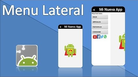Menu Lateral en App Inventor 2 Tutorial Español