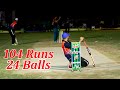 24 Balls 104 Runs Taimoor Mirza Fahad Mian  Zebi Butt Best Batting in Tape Ball Cricket