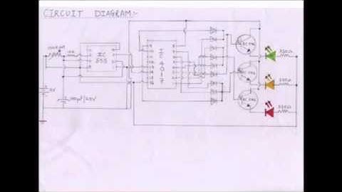 TRAFFIC SIGNAL USING IC 4017 & IC 555