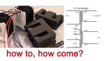 transformerless 6C33C-B pp tube amplifier build #5 ; power transformer winding & coil diameter