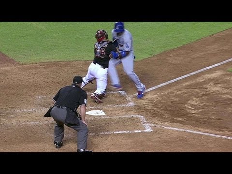 Montero and Puig have words at home plate