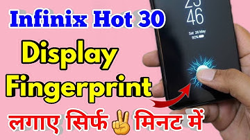 infinix hot 30 fingerprint lock, infinix hot 30 me display fingerprint lock kaise lagaye