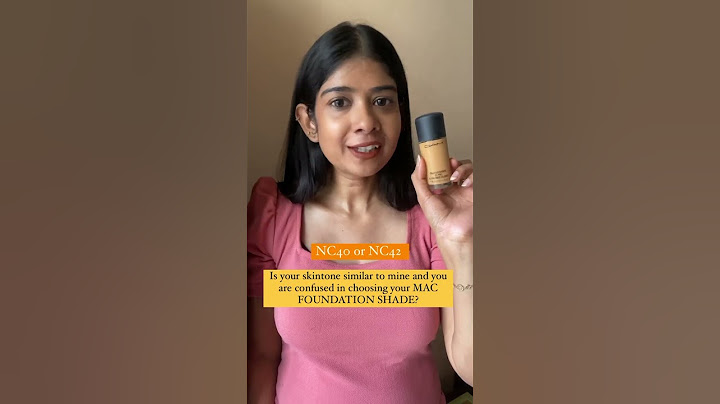 Comparing MAC Cosmetics Studio Fix Foundation shades NC 40 vs NC 42 on Medium Tan Skintone ​⁠
