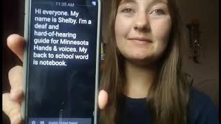 Communication Corner: Notebook, in speech-to-text app