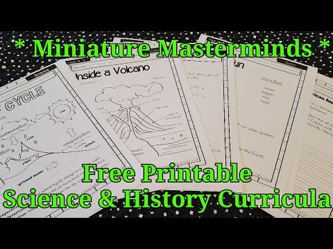 Science & History Worksheets from Minature Masterminds [Early Elementary Free Printables]