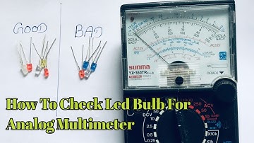 Test LED Bulb with Analog Multimeter: Simple Guide #ledlights #electronic #multimeter