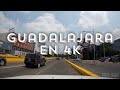 Guadalajara México en auto, Av López Mateos, Av Americas,Av México【4K】