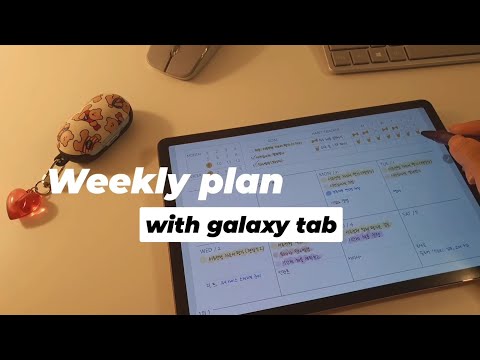 퇴근 후 공부하는 직장인의 갤럭시탭 플래너(feat. 인사팀 업무 엿보기) | Write Weekly planner with Galaxy tap | 갤럭시탭 아이패드 속지 공유