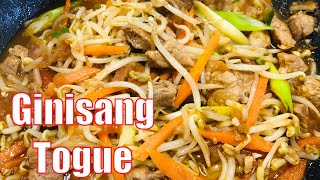 GINISANG TOGUE WITH PORK l SAUTEED MUNG BEAN SPROUT