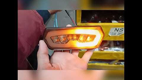 Audi style back light with indicators for motorcycle
