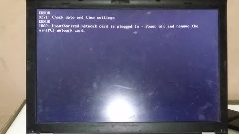 How to fix Lenovo ThinkPad Error 1802 unauthorized network card is plugin HD