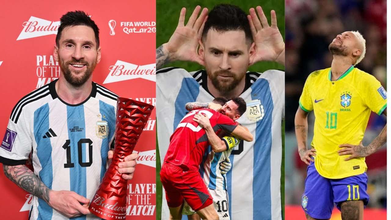 Messi es imparable ante Países Bajos y sorprendió a todos/Neymar es inconsolable Brasil es eliminado