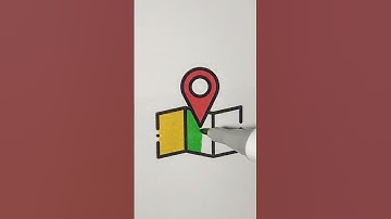 Icon google maps coloring page