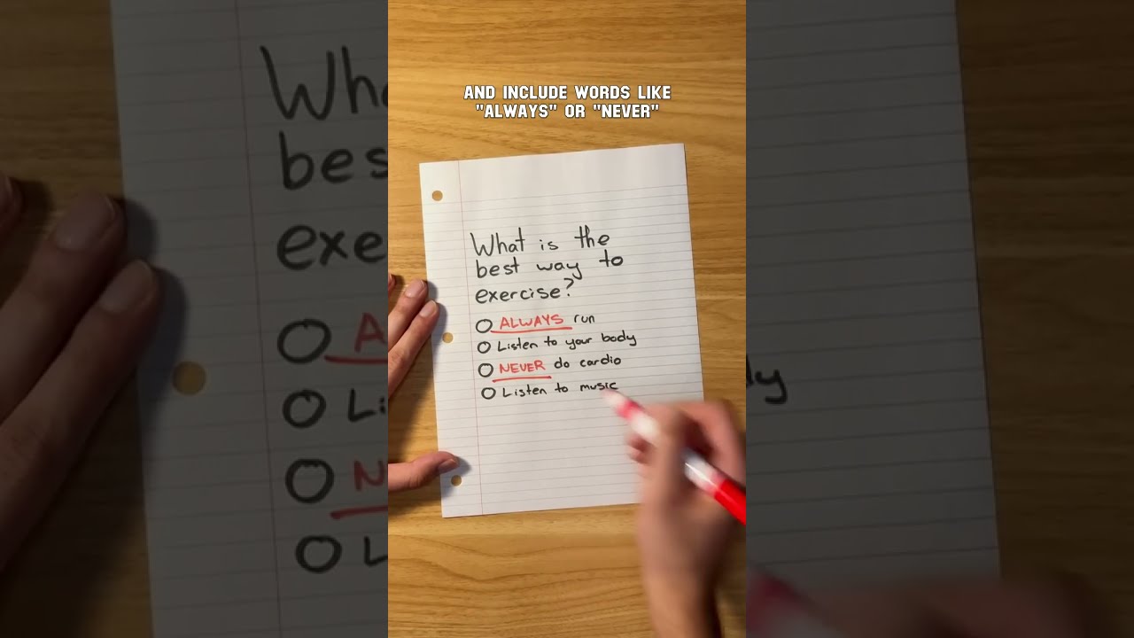 How To Ace Your Multiple Choice Tests