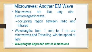 Microwave Frequencies  and Microwave communication system