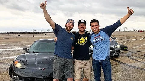 Corvette and Nismo 370Z drift build off - Day 3 - Hang out video