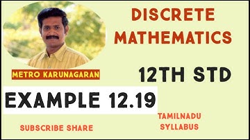 12th Std Maths Ex.12.2. Example 12.19. Use the equivalence property show that p if and only iff q is