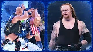 Stone Cold U0026 Kurt Angle Vs The Undertaker 2 On 1 Handicap Match