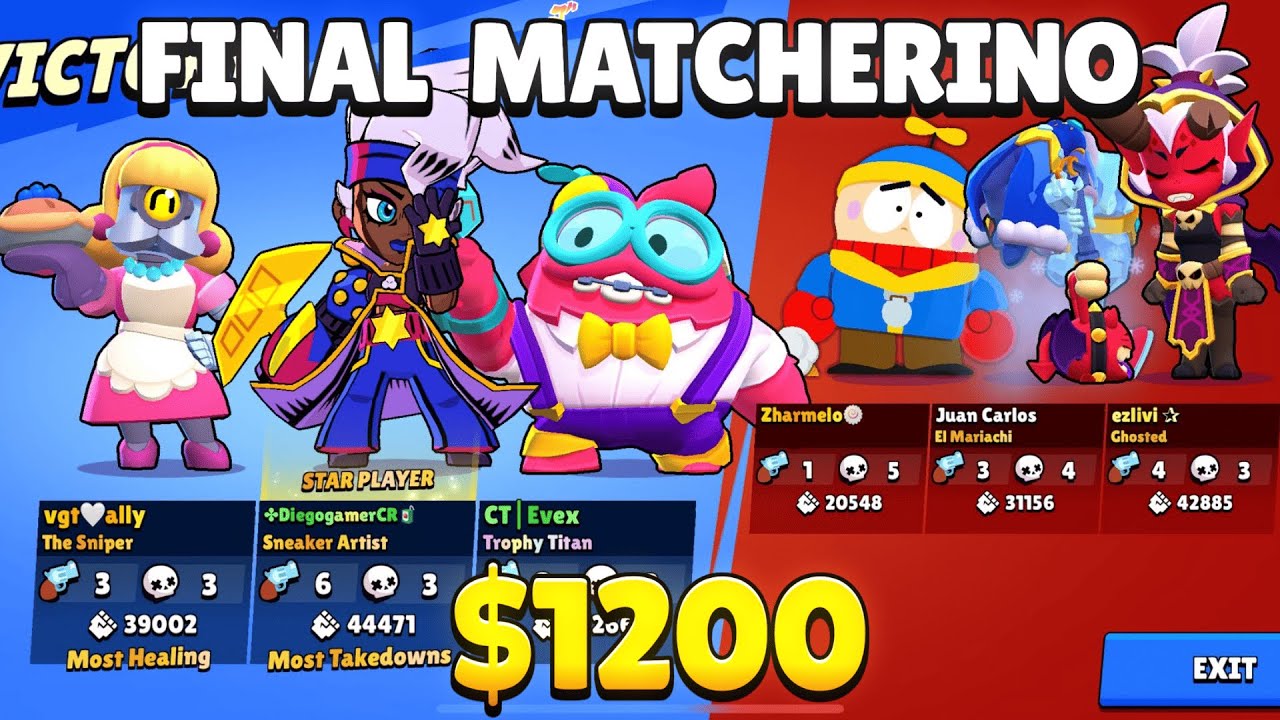 FINAL DE MATCHERINO 1200 Vs Juan Carlos Zhar Ezlivi Brawl Stars final-de-matcherino-1200-vs-juan-carlos-zhar-ezlivi-brawl-stars