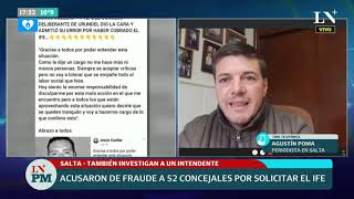 Salta: acusan de fraude a 52 concejales por solicitar el IFE