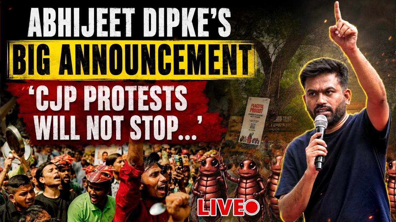 Cockroach Janata Party Protests Delhi DAY 2 | Abhijeet Dipke's BIG ANNOUCEMENT From Jantar Mant